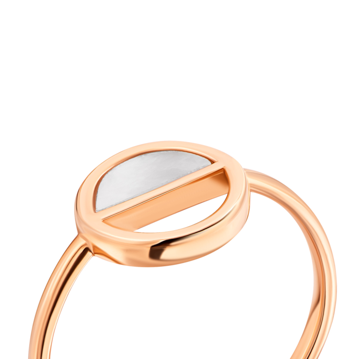 Золота каблучка з перламутром. Артикул UG51/101/106