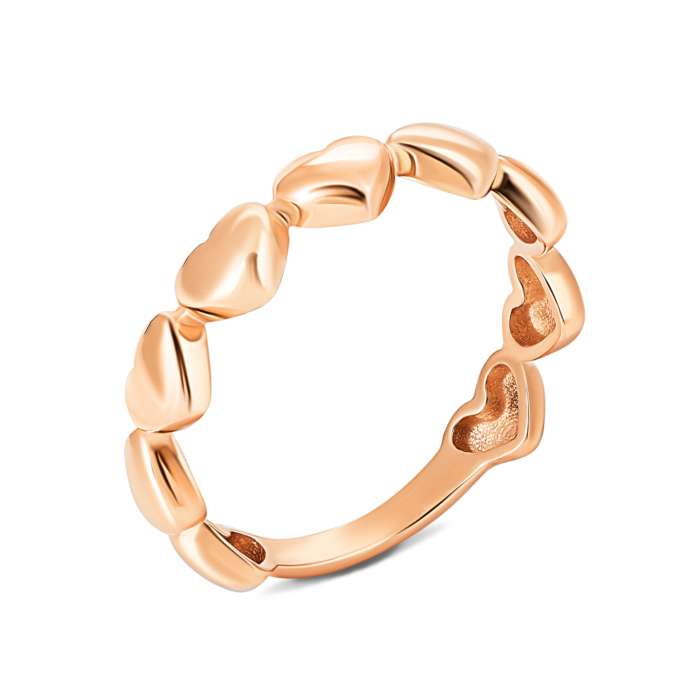 Золотое фаланговое кольцо без вставки. Артикул UG51/201/023к