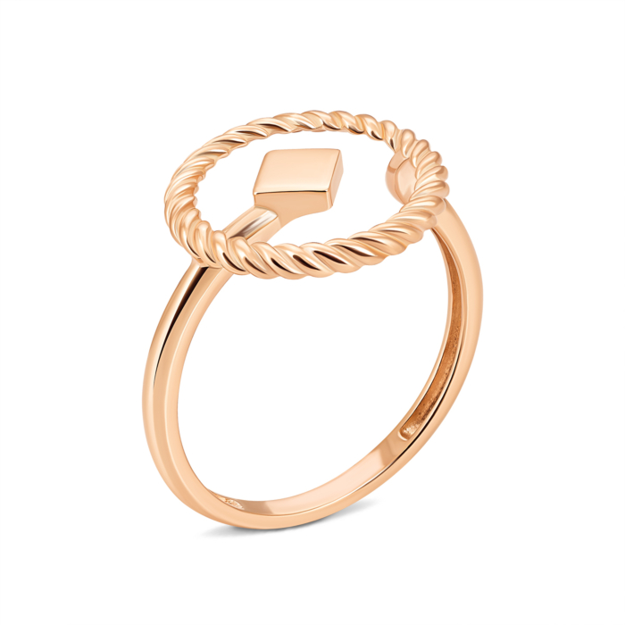 Золотое кольцо без вставки. Артикул UG51/201/071