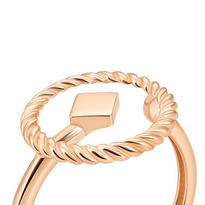 Золотое кольцо без вставки. Артикул UG51/201/071