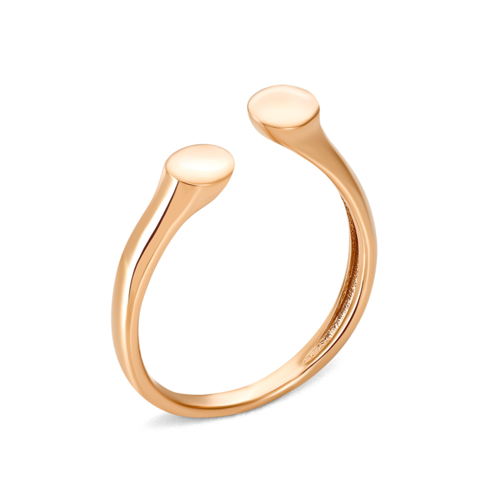 Золотое кольцо без вставки. Артикул UG51/201/072