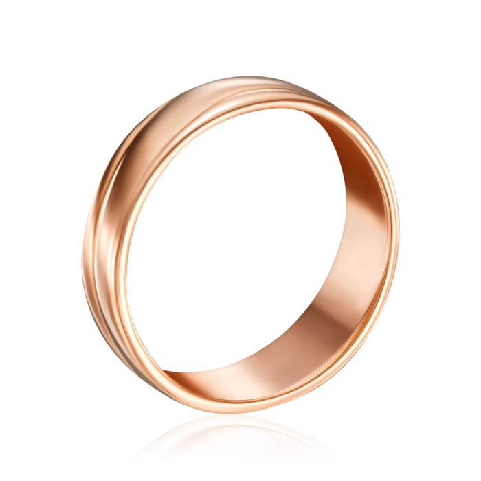 Золотое обручальное кольцо. Артикул 100018/01/0