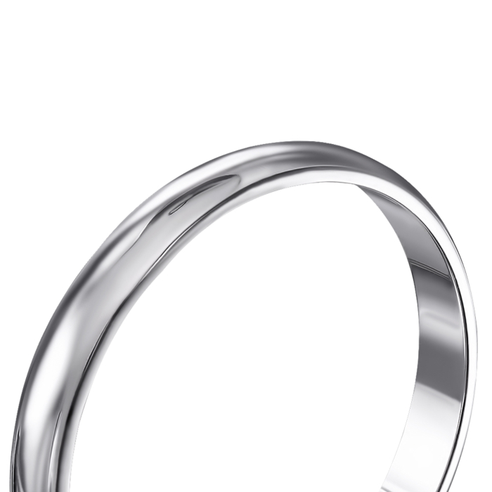 Срібна класична обручка. Артикул 1003-11/12/1