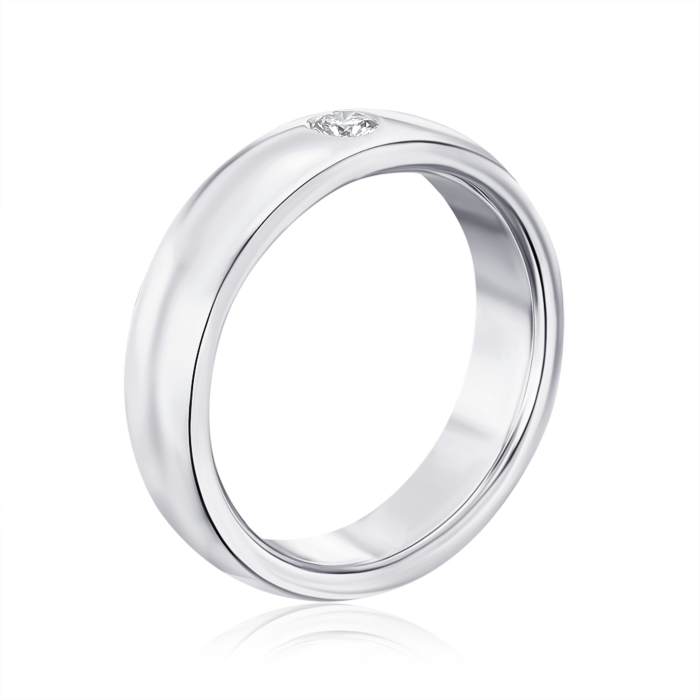 Обручальное кольцо с бриллиантом. Артикул 1006/3б