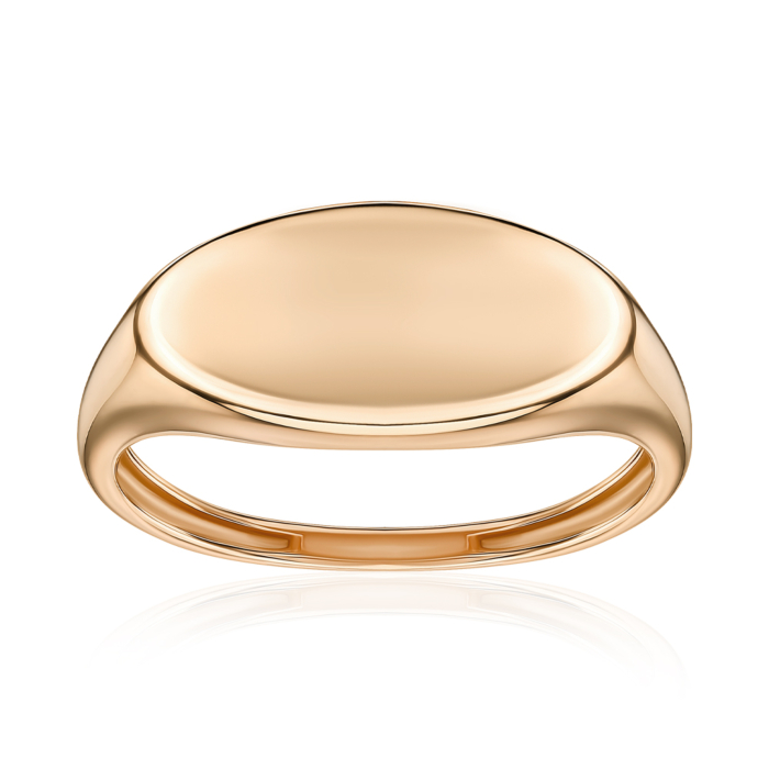 Золота каблучка без вставки. Артикул 1008772101