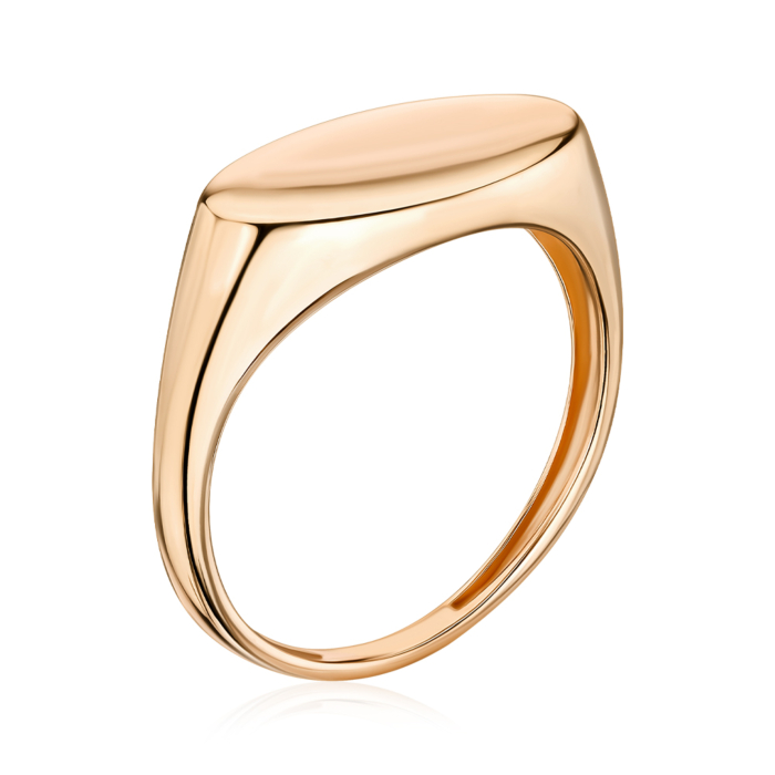 Золота каблучка без вставки. Артикул 1008772101