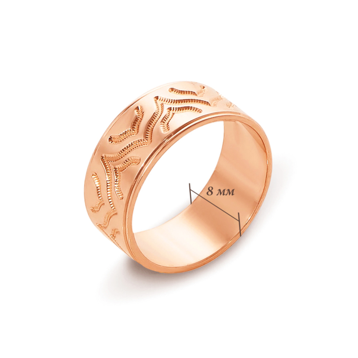 Обручка з алмазною гранню. Артикул 10101/15