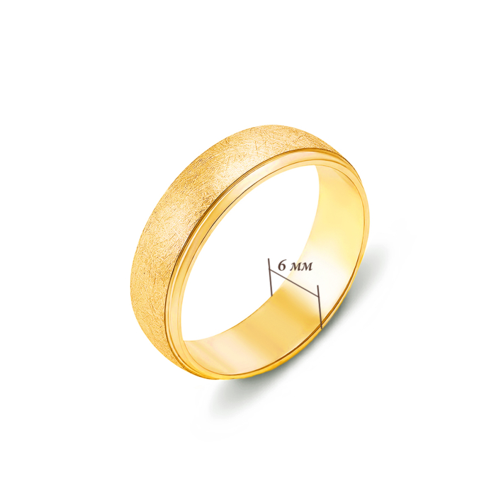 Обручальное кольцо с алмазной гранью. Артикул 10134/1л