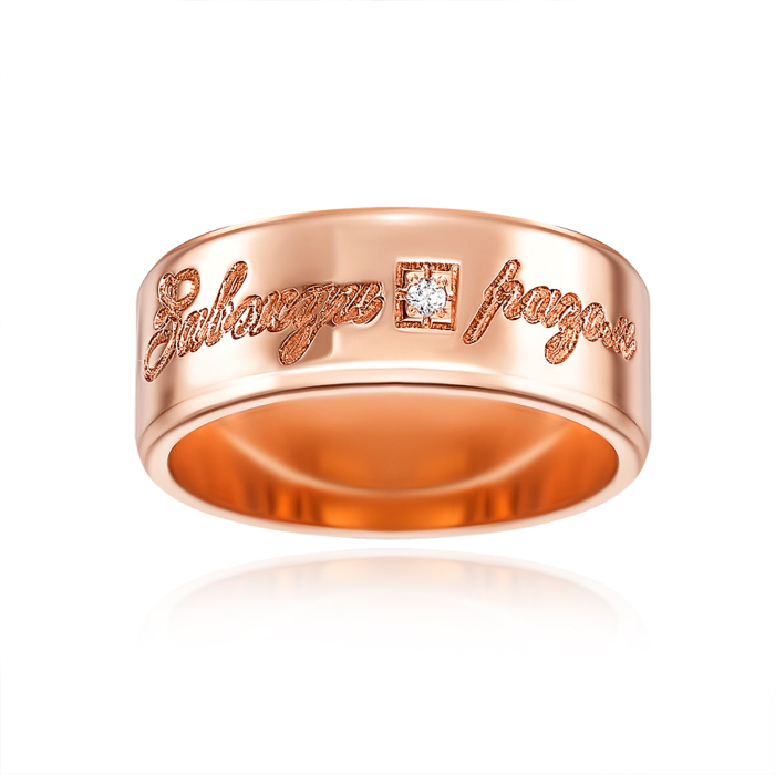 Обручальное кольцо с фианитом. Артикул 10148