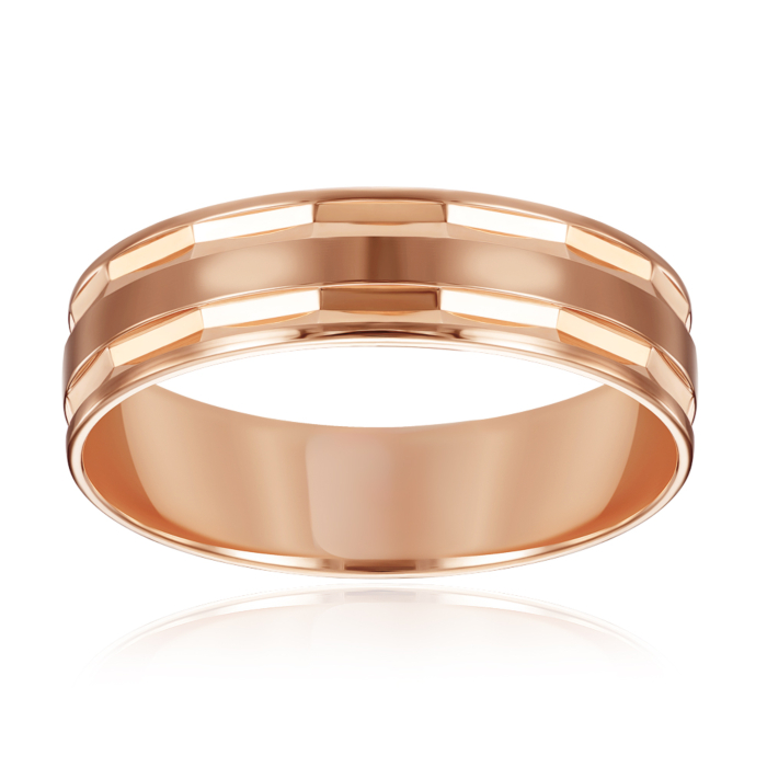 Золотое обручальное кольцо. Артикул 10189/01/0