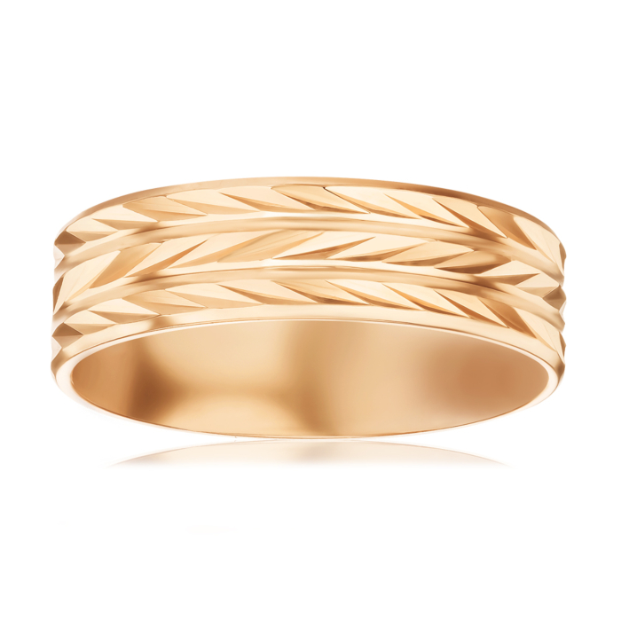 Золотое обручальное кольцо без вставки. Артикул 10195/01/0
