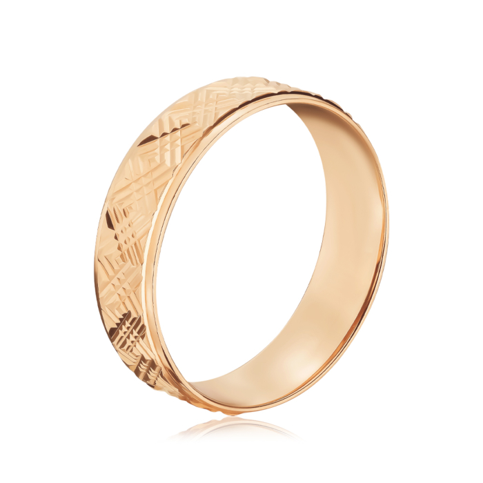 Золотое обручальное кольцо. Артикул 10199/01/0