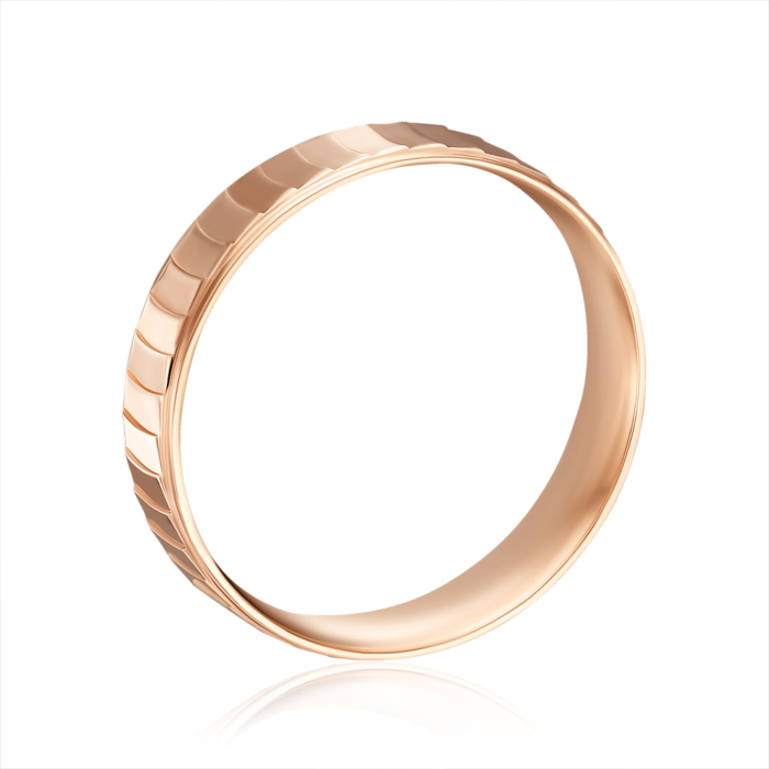 Золотое обручальное кольцо. Артикул 10206/01/0