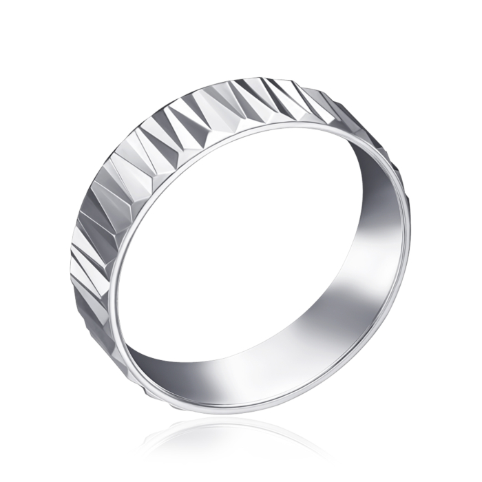 Серебряное обручальное кольцо. Артикул 10209-11/12/1