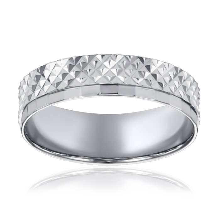 Серебряное обручальное кольцо. Артикул 10211-11/12/1