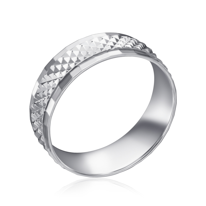 Серебряное обручальное кольцо. Артикул 10211-11/12/1