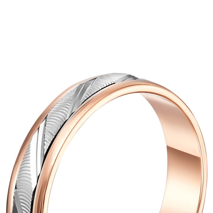 Обручка з алмазною гранню. Артикул 1036/1