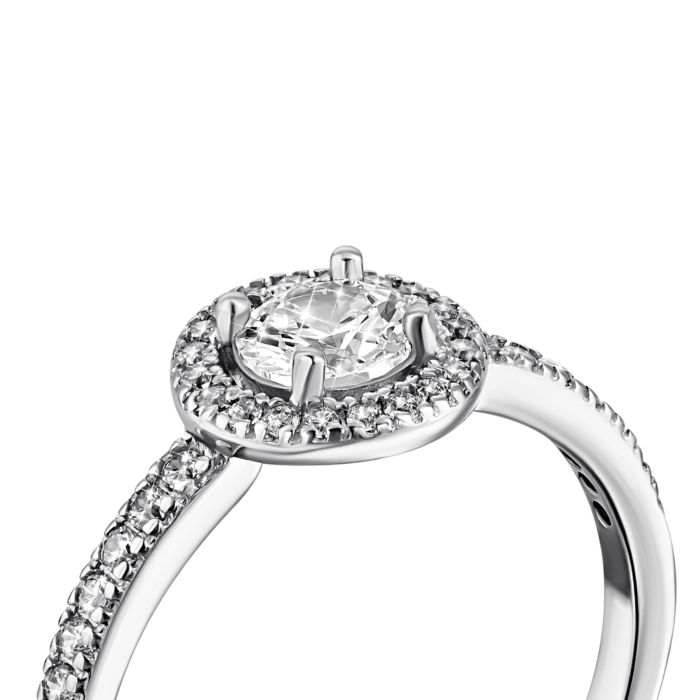 Срібна каблучка з фіанітами. Артикул UG510450