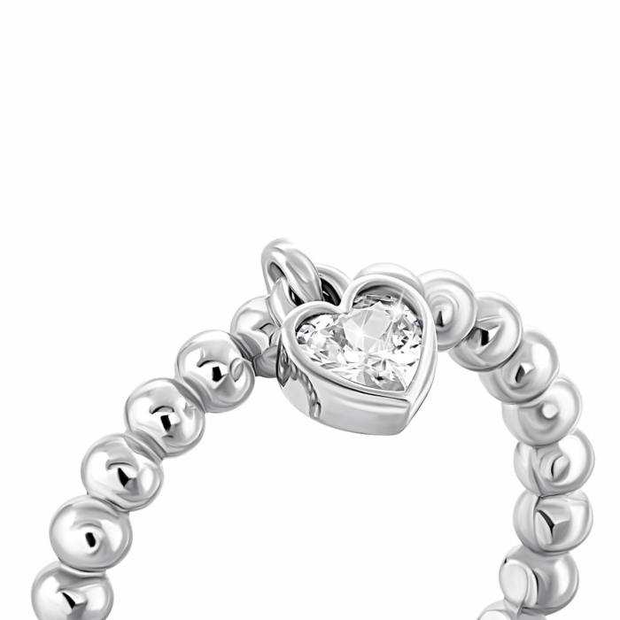 Серебряное кольцо с фианитом. Артикул UG51065К.Rh