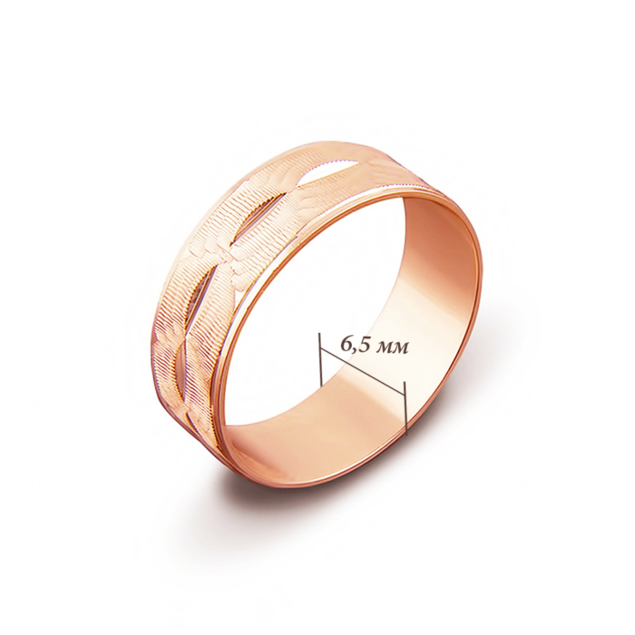 Обручальное кольцо с алмазной гранью. Артикул 1070/10