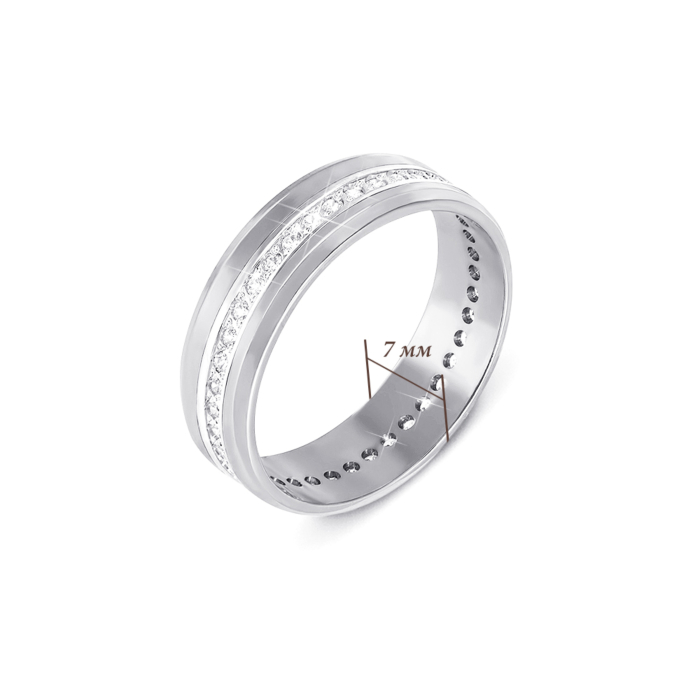 Обручка з діамантами. Артикул 1090/1.25б