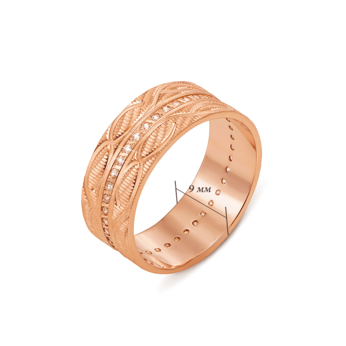 Обручка з діамантами. Артикул 1091/1.25