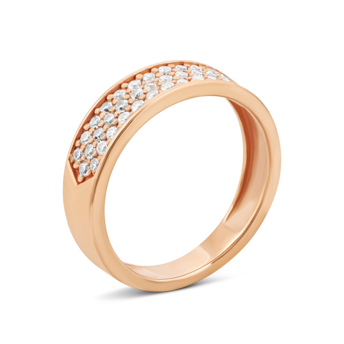 Золота каблучка з фіанітами. Артикул UG5110035/01/00/0047
