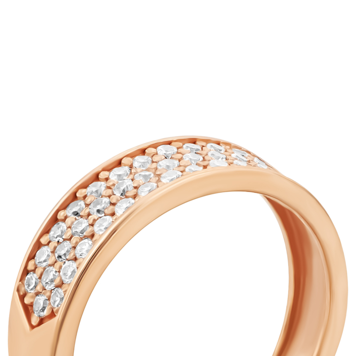 Золота каблучка з фіанітами. Артикул UG5110035/01/00/0047
