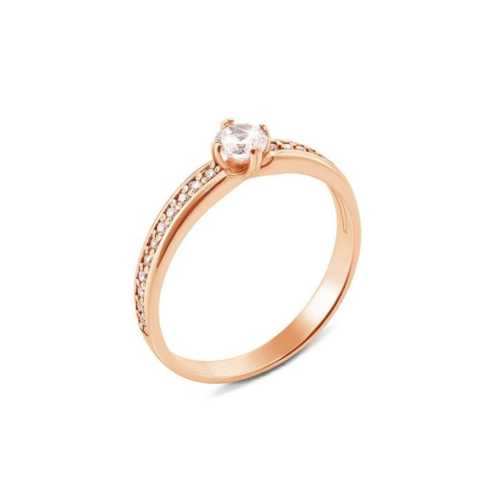 Золота каблучка з фіанітами. Артикул UG5110036/01/00/0118