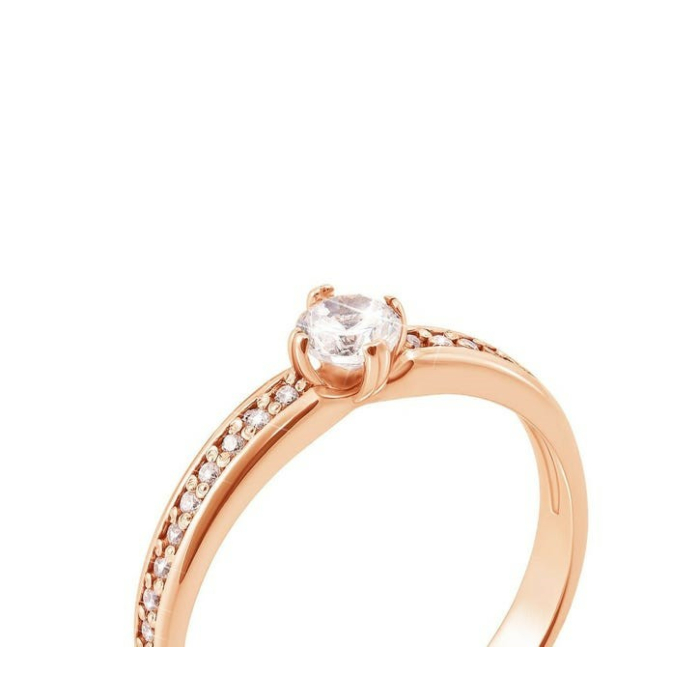 Золота каблучка з фіанітами. Артикул UG5110036/01/00/0118
