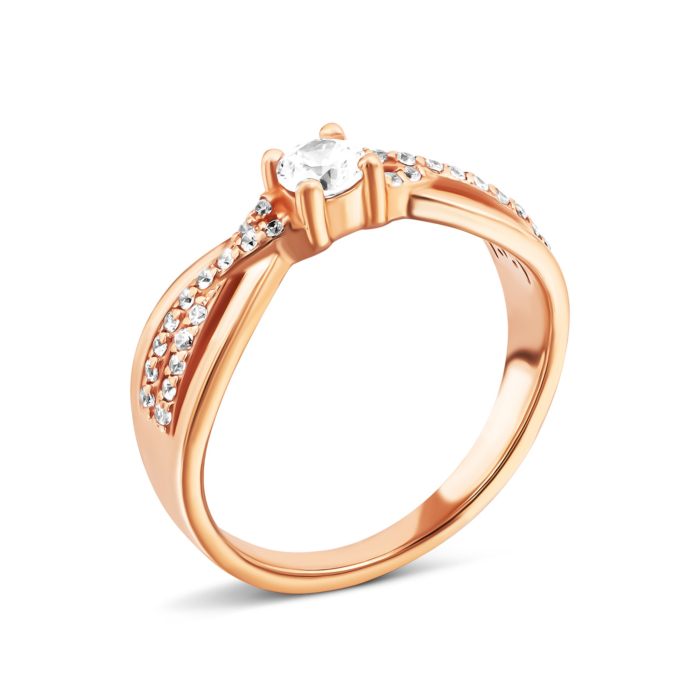 Золота каблучка з фіанітами. Артикул UG5110053/01/00/0082