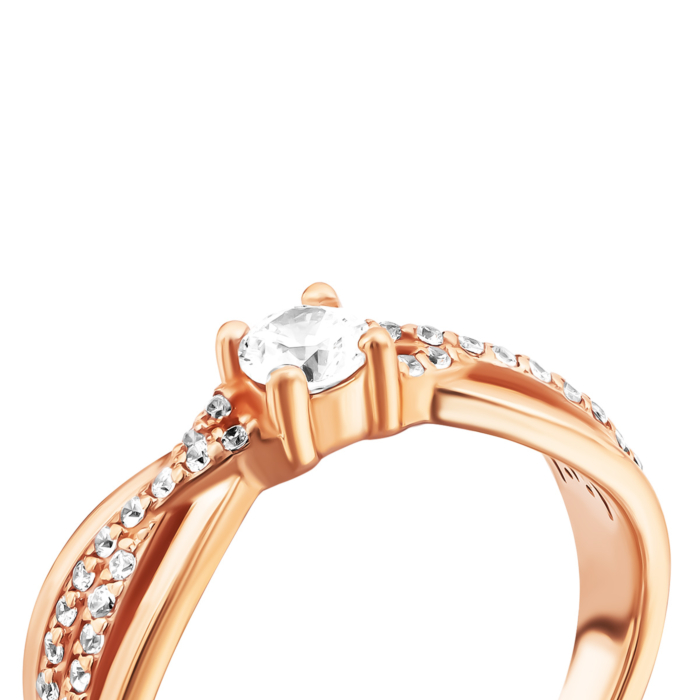 Золота каблучка з фіанітами. Артикул UG5110053/01/00/0082