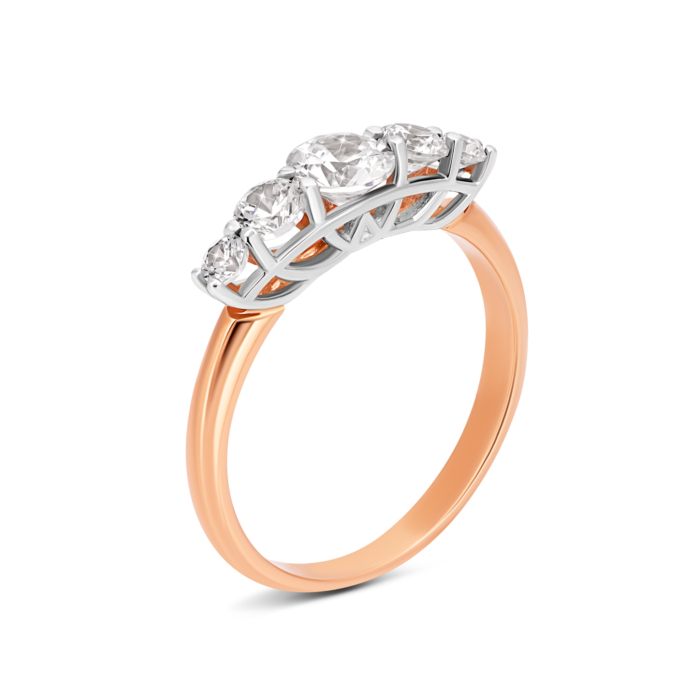 Золотое кольцо с фианитами. Артикул UG5110084/10/00/0116