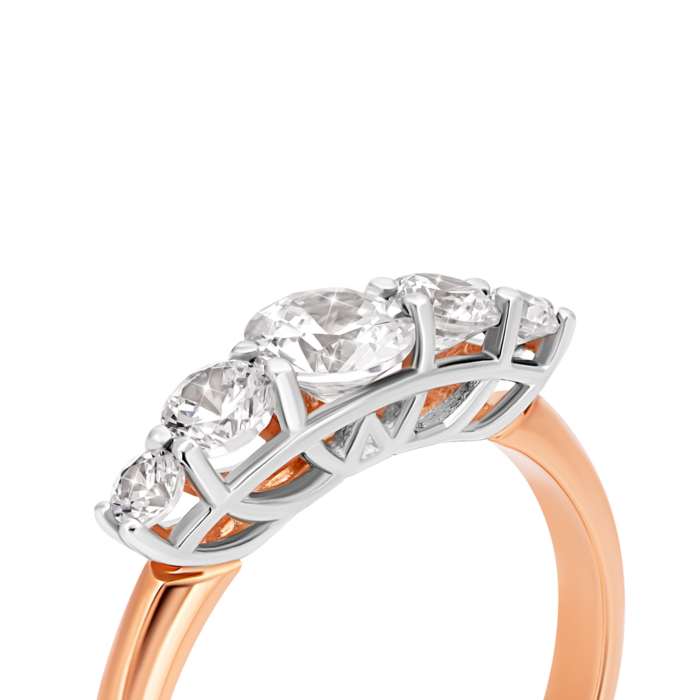 Золотое кольцо с фианитами. Артикул UG5110084/10/00/0116