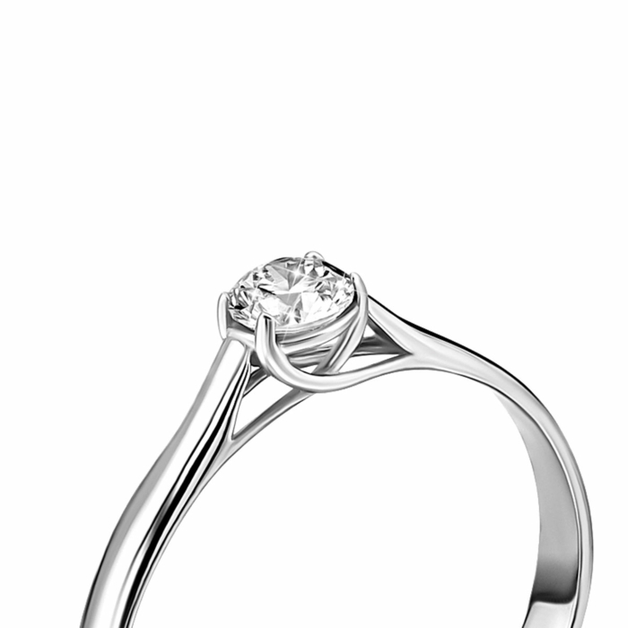 Золотое кольцо с бриллиантом. Артикул UG51100889202