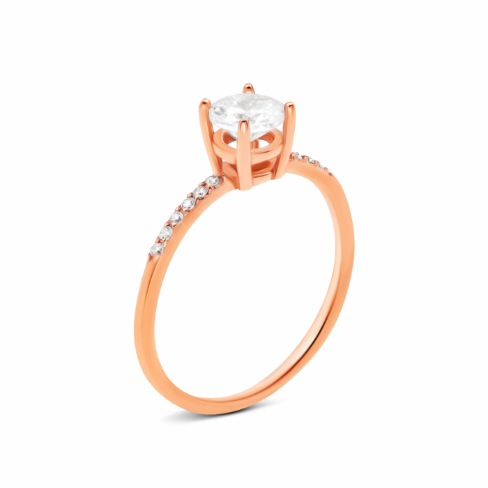 Золота каблучка з фіанітами. Артикул UG5110106/01/00/0158