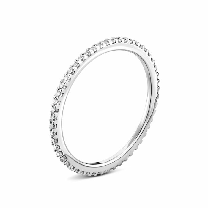 Золота каблучка з фіанітами. Артикул UG5110128110201