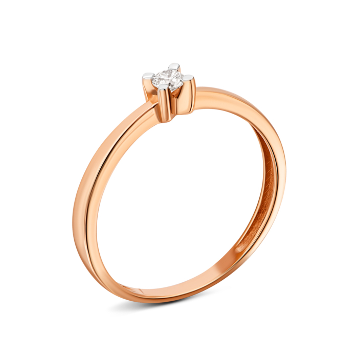 Золота каблучка з діамантом. Артикул UG51105137201
