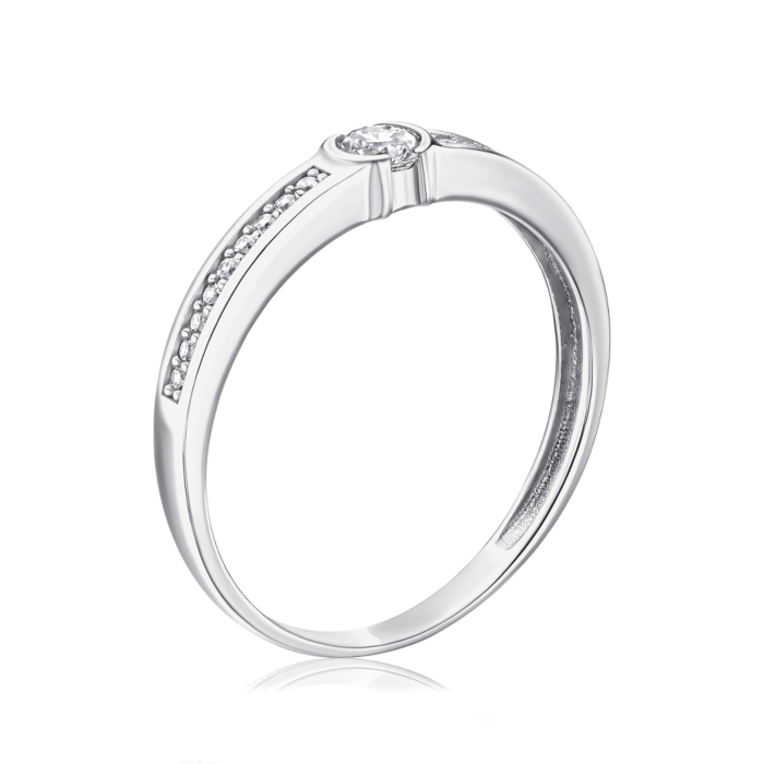 Золотое кольцо с фианитами 1105236102