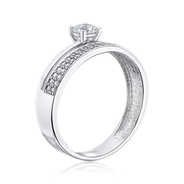 Золотое кольцо с фианитами. Артикул 1105267102-R/02/1