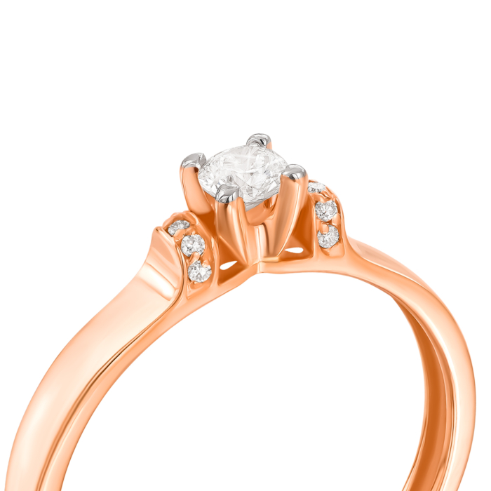 Золотое кольцо с бриллиантами. Артикул UG51106009201