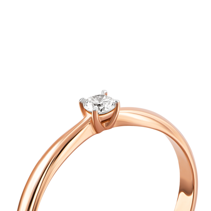 Золота каблучка з діамантом. Артикул UG51107466201