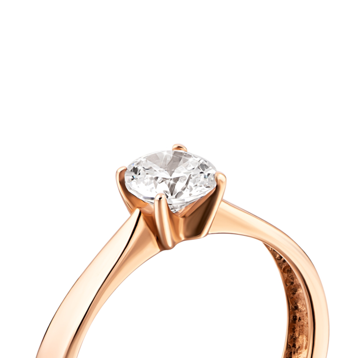 Золотое кольцо с фианитом. Артикул UG5110796210101