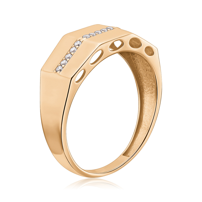 Золота каблучка з фіанітами 1108341101-R/01/1