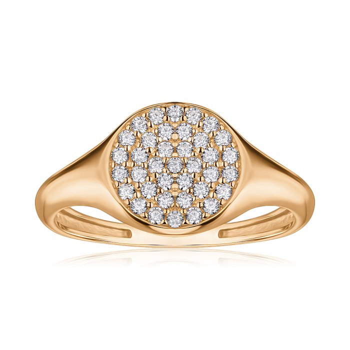 Золота каблучка з фіанітами 1108754101