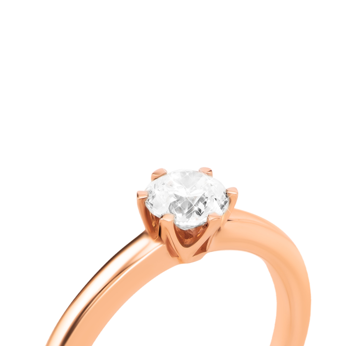 Золотое кольцо с бриллиантом. Артикул UG51111013301 бр