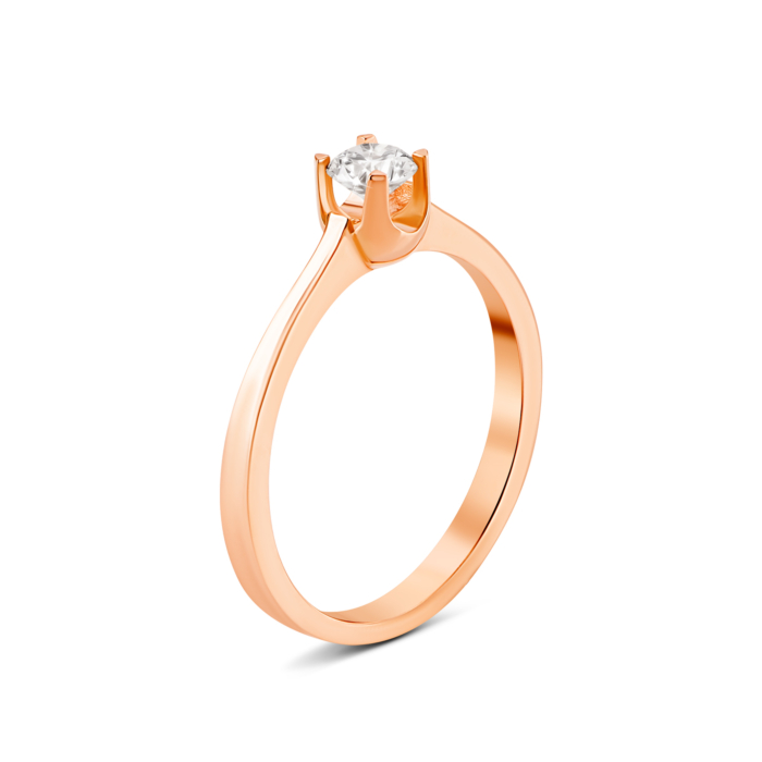 Золотое кольцо с бриллиантом. Артикул UG51111014701 бр