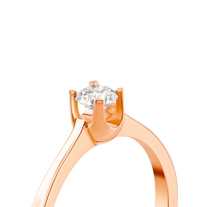 Золотое кольцо с бриллиантом. Артикул UG51111014701 бр