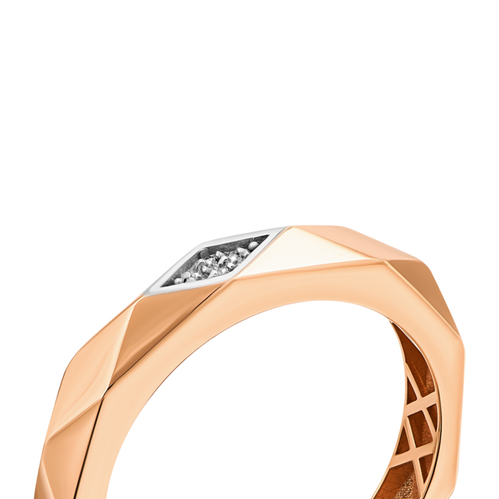 Золота каблучка з фіанітами. Артикул UG51111014701