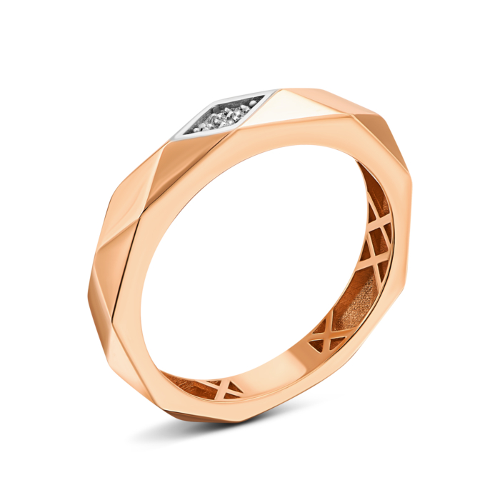 Золота каблучка з фіанітами. Артикул UG51111014701